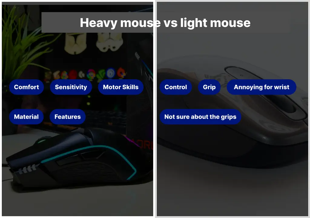 Heavy mouse vs light mouse