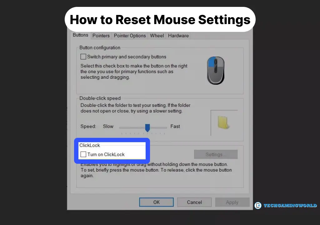 How to Reset Mouse Settings