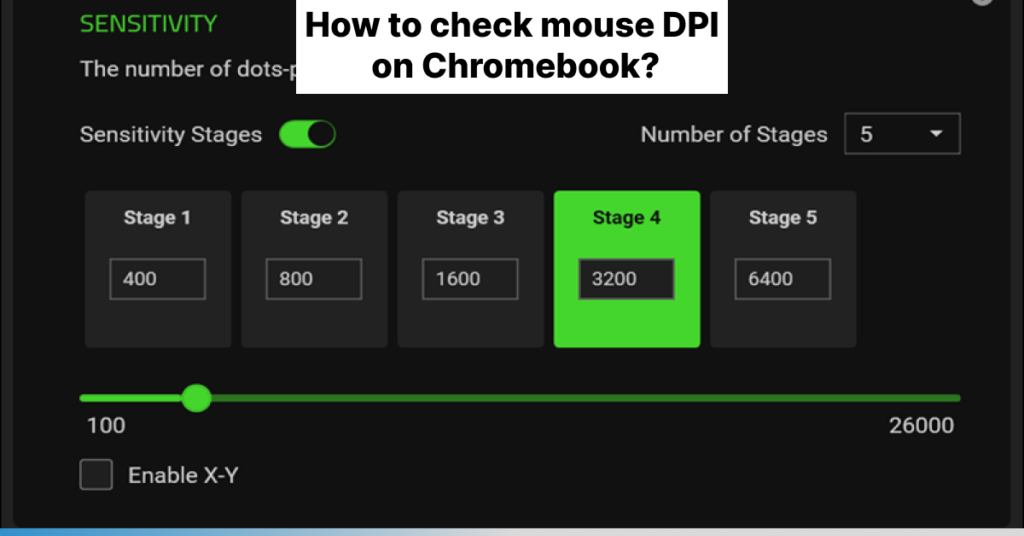 How to check Mouse DPI in Chromebook?