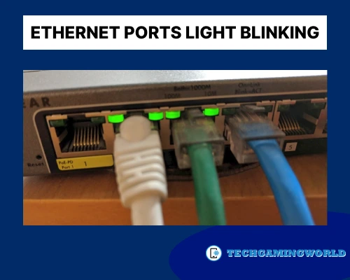 Ethernet Ports Light Blinking