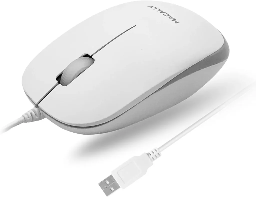 Macally USB Wired Mouse for Mac